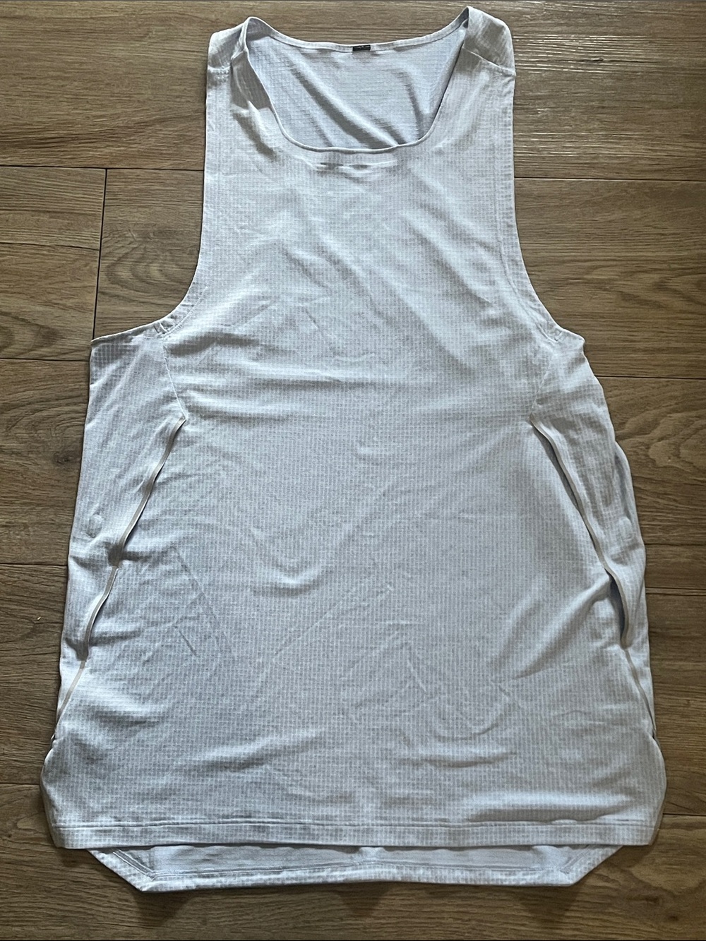 Men license to train Light blue with white stripe lululemon Sleeveless Tank Top